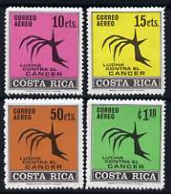 Costa Rica 1970 Inter-American Cancer Congress perf set of 4 unmounted mint, SG 837-40