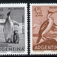 Argentine Republic 1961 Child Welfare (Cormorant & Penguin) set of 2 unmounted mint SG 1005-6*