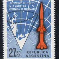 Argentine Republic 1966 Rocket Launches in Antarctica 27.50p value SG 1163 unmounted mint*