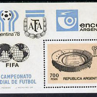 Argentine Republic 1978 Football World Cup 700p m/sheet SG MS 1590 unmounted mint