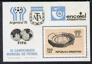 Argentine Republic 1978 Football World Cup 700p m/sheet SG MS 1590 unmounted mint