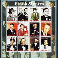 Udmurtia Republic 2002 Frank Sinatra perf sheetlet containing 12 values unmounted mint