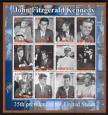 Udmurtia Republic 2002 John Kennedy perf sheetlet containing 12 values unmounted mint