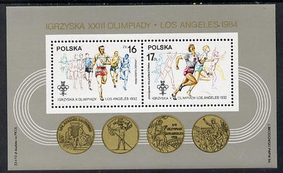 Poland 1984 Olympic Games (Athletics) m/sheet unmounted mint SG MS 2934