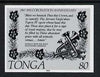 Tonga 1992 25th Anniversary of King Tupou IV 80s Extract from Investiture Ceremony B&W photographic Proof, as SG 1183
