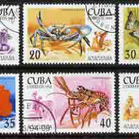 Cuba 1994 Aquaculture set of 6 cto used Mi 3749-54, SG 3894-99