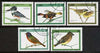 Cuba 1996 Death Centenary of Juan Gundlach (ornithologist) Birds perf set of 5 cto used, SG 3987-92