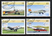 Cuba 1996 Espamer 96 Stamp Exhibition (Aircraft) complete perf set of 4 values cto used, SG 4058-61