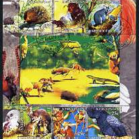 Kyrgyzstan 2004 Fauna of the World - Australia #1 perf sheetlet containing 6 values cto used