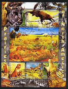 Kyrgyzstan 2004 Fauna of the World - Prairies of N America perf sheetlet containing 6 values cto used
