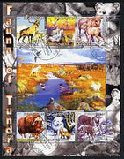 Kyrgyzstan 2004 Fauna of the World - Tundra perf sheetlet containing 6 values cto used
