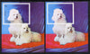 Sharjah 1972 Dogs (Poodles) imperf m/sheet with black omitted (Country, value, etc) plus normal unmounted mint (as Mi BL 119)