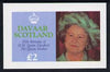 Davaar Island 1985 Life & Times of HM Queen Mother imperf deluxe sheet (£2 value) unmounted mint