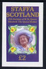 Staffa 1985 Life & Times of HM Queen Mother imperf deluxe sheet (£2 value) unmounted mint