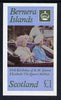 Bernera 1985 Life & Times of HM Queen Mother imperf souvenir sheet (£1 value) unmounted mint
