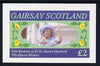 Gairsay 1985 Life & Times of HM Queen Mother imperf deluxe sheet (£2 value) unmounted mint