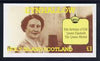 Eynhallow 1985 Life & Times of HM Queen Mother imperf souvenir sheet (£1 value) unmounted mint