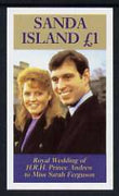 Sanda Island 1986 Royal Wedding imperf souvenir sheet (£1 value) unmounted mint