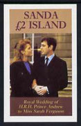 Sanda Island 1986 Royal Wedding imperf deluxe sheet (£2 value) unmounted mint
