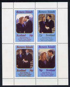 Bernera 1986 Royal Wedding perf sheetlet of 4, unmounted mint