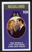 Nagaland 1986 Royal Wedding imperf souvenir sheet (1ch value) unmounted mint