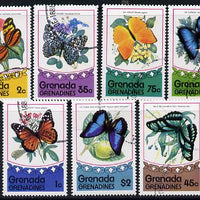 Grenada - Grenadines 1975 Butterflies complete set of 7 cto used SG 76-82*