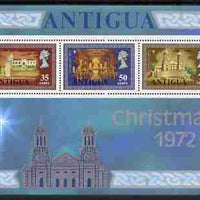Antigua 1972 Christmas (St John's Cathedral) perf m/sheet unmounted mint, SG MS 338