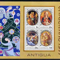 Antigua 1977 Christmas perf m/sheet unmounted mint, SG MS 561