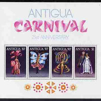 Antigua 1977 21st Anniversary of Carnival perf m/sheet unmounted mint, SG MS 547