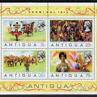 Antigua 1973 Carnival perf m/sheet unmounted mint, SG MS 363