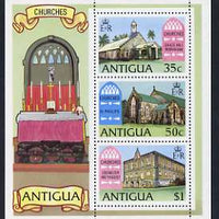 Antigua 1975 Antiguan Churches perf m/sheet unmounted mint, SG MS 438