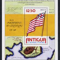 Antigua 1976 USA Bicentenary perf m/sheet unmounted mint, SG MS 494