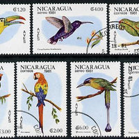 Nicaragua 1981 Birds complete cto set of 7 SG 2304-10*