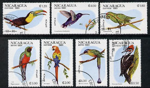 Nicaragua 1981 Birds complete cto set of 7 SG 2304-10*