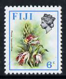 Fiji 1975-77 Birds & Flowers 6c (Phaius tancarvilliae) unmounted mint, SG 510