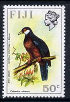 Fiji 1975-77 Birds & Flowers 50c (White-throated Pigeon) unmounted mint SG 518*