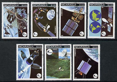 Nicaragua 1981 Satellites complete perf set of 7 cto used SG 2311-17*
