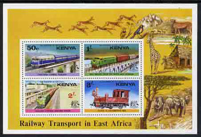Kenya 1976 Railways perf m/sheet unmounted mint, SG MS 70