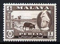 Malaya - Perlis 1957 Ricefield 4c (from def set) unmounted mint, SG 31