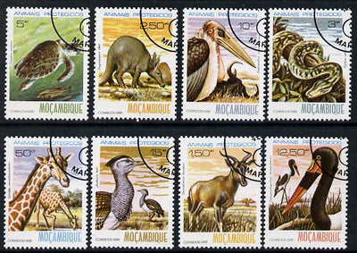 Mozambique 1981 Protected Animals cto set of 8 complete SG 856-63*