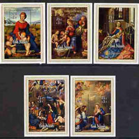 Cook Islands 1975 Christmas - Children's Charity set of 5 m/sheets (Religious Paintings) unmounted mint, SG MS 535