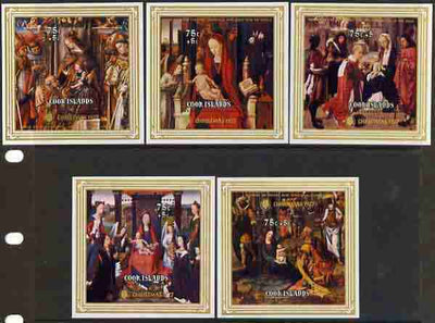 Cook Islands 1971 Christmas perf sheetlet containing set of 5 (Religious Paintings) unmounted mint, SG MS 370