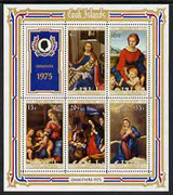 Cook Islands 1975 Christmas (Religious Paintings) perf m/sheet unmounted mint, SG MS 534