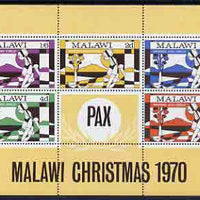 Malawi 1970 Christmas perf m/sheet unmounted mint, SG MS 368
