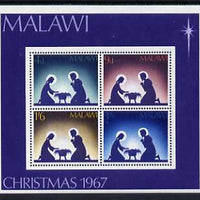 Malawi 1967 Christmas perf m/sheet unmounted mint, SG MS 294