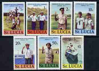 St Lucia 1977 Caribbean Boy Scout Jamboree perf set of 7 unmounted mint, SG 448-54