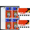 Great Britain 1966 Christmas (ordinary) 3d unmounted mint positional block, one stamp with 'missing T' variety SG 713var