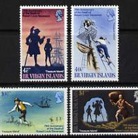 British Virgin Islands 1969 75th Death Anniversary of Robert Louis Stevenson perf set of 4 unmounted mint, SG 232-35