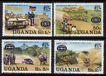 Uganda 1977 Safari Rally complete cto set of 4, SG 188-91*
