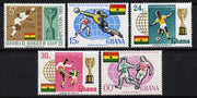 Ghana 1966 Football World Cup Championships perf set of 5 unmounted mint, SG 429-33*